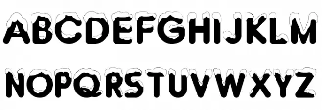 Typo Snowy Demo Fonte MAIÚSCULAS