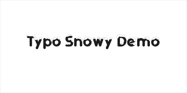 Typo Snowy Demo Logo