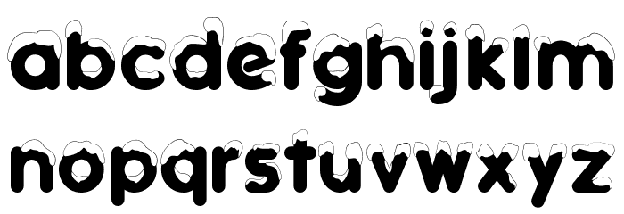 Typo Snowy Demo Font LOWERCASE