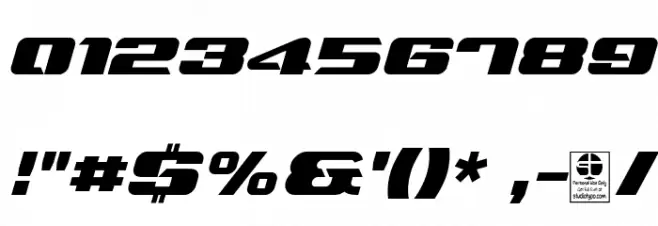 Typo Speed Black Demo Italic Font OTHER CHARS