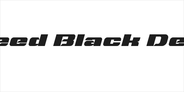 Typo Speed Black Demo Italic Logo