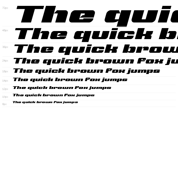 Typo Speed Black Demo Italic Waterfall