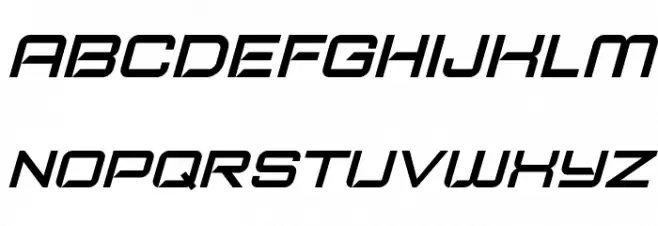 Typo Speed Demo Italic Schriftart Groß