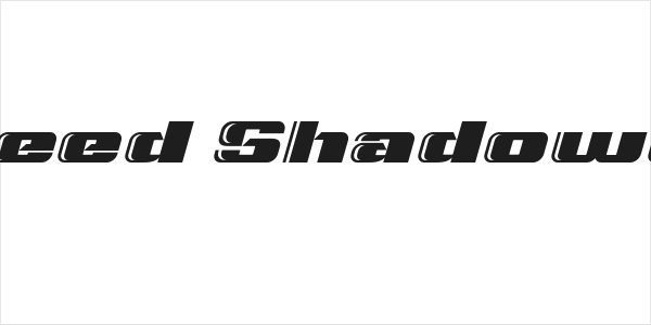 Typo Speed Shadowed Demo Logo
