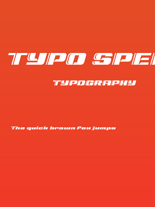 Typo Speed Shadowed Demo Poster