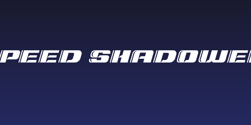 Typo Speed Shadowed Demo Social Header
