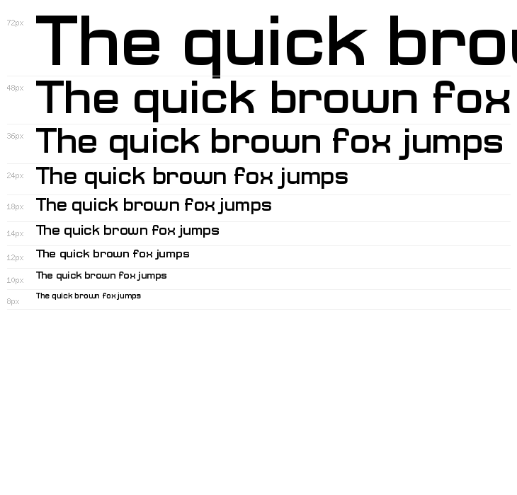 Typo Square Bold Demo Waterfall