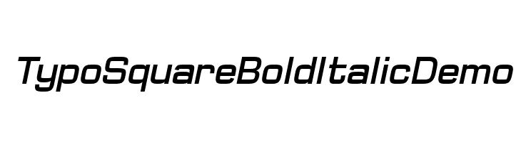 Typo Square Bold Italic Demo  नि: शुल्क फ़ॉन्ट्स डाउनलोड