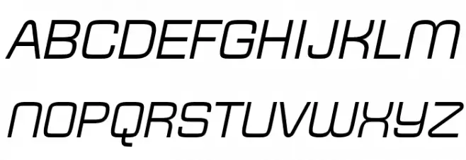 Typo Square Italic Demo Fuentes MAYÚSCULAS