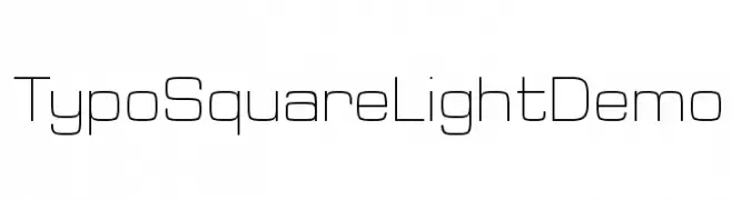 Typo Square Light Demo  Скачать бесплатные шрифты