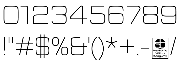 Typo Square Light Demo Font OTHER CHARS