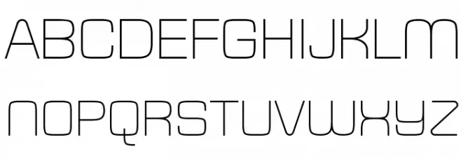 Typo Square Light Demo Polices MAJUSCULES