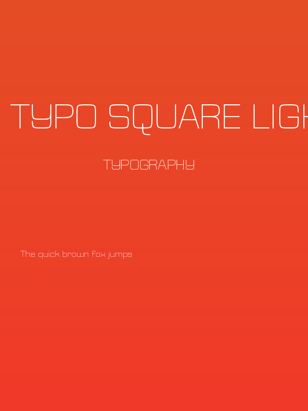 Typo Square Light Demo Poster