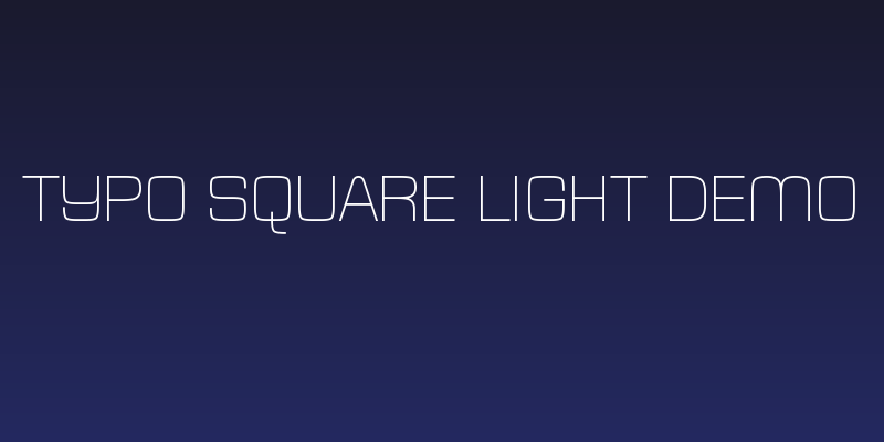 Typo Square Light Demo Social Header