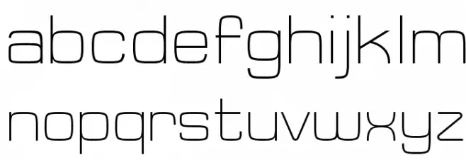 Typo Square Light Demo 字体 小写