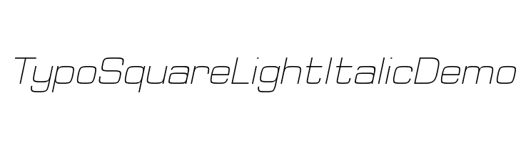 Typo Square Light Italic Demo  Fuentes Gratis Descargar