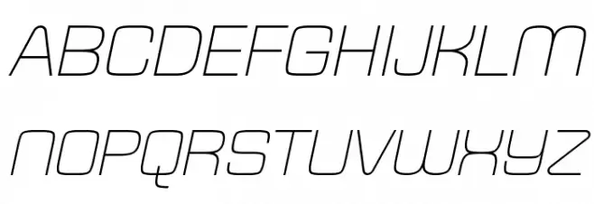 Typo Square Light Italic Demo خط أحرف كبيرة