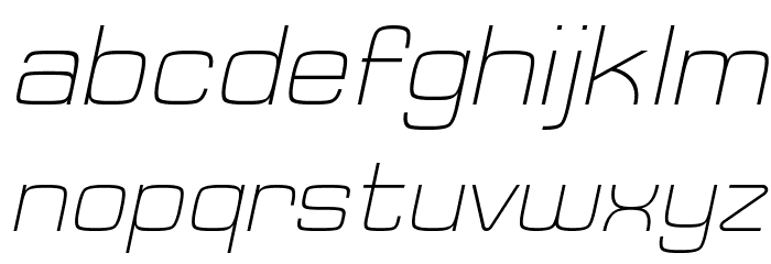 Typo Square Light Italic Demo Font LOWERCASE