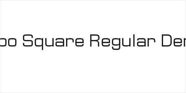 Typo Square Regular Demo Logo