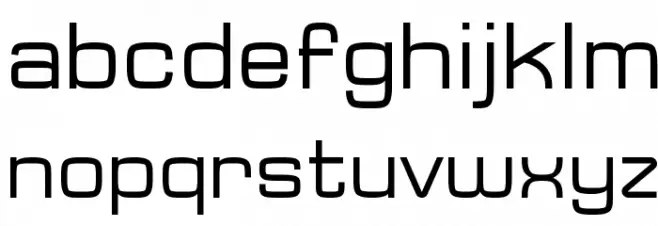 Typo Square Regular Demo फ़ॉन्ट लोअरकेस