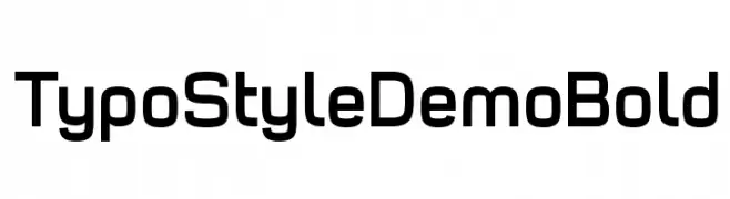 Typo Style Demo Bold  font caratteri gratis
