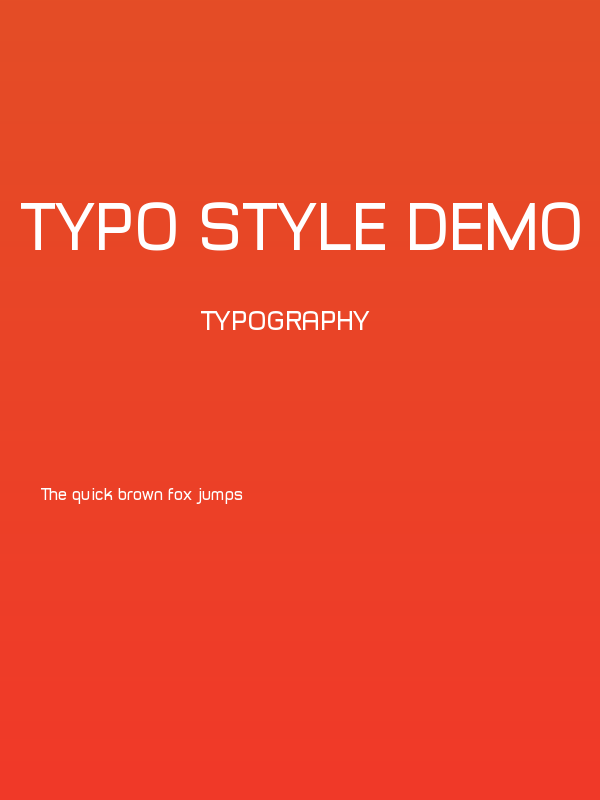 Typo Style Demo Poster