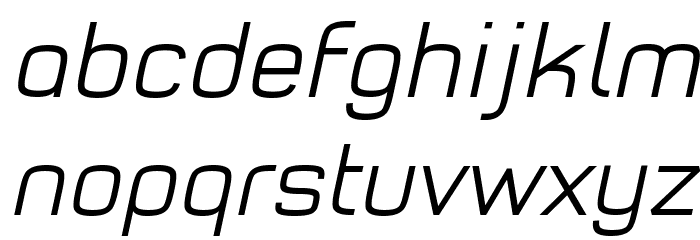 Typo Style Light Demo Italic Font LOWERCASE