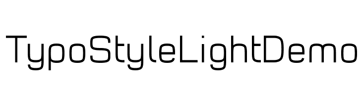 Typo Style Light Demo  Descarca Fonturi Gratis