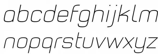 Typo Style Thin Demo Italic フォント 小文字