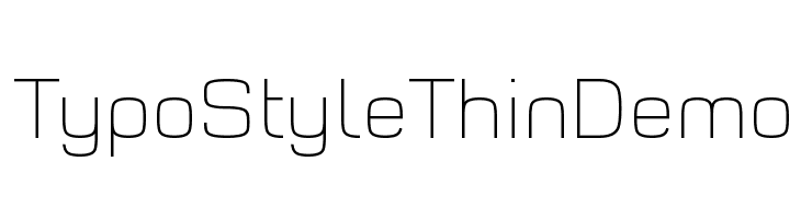 Typo Style Thin Demo  नि: शुल्क फ़ॉन्ट्स डाउनलोड