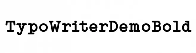 Typo Writer Demo Bold  baixar fontes gratis