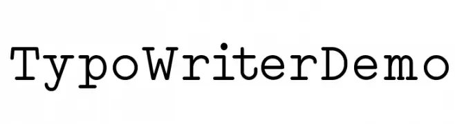 Typo Writer Demo  नि: शुल्क फ़ॉन्ट्स डाउनलोड