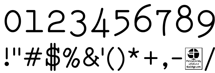Typo Writer Demo Font OTHER CHARS