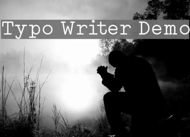 Typo Writer Demo Font examples