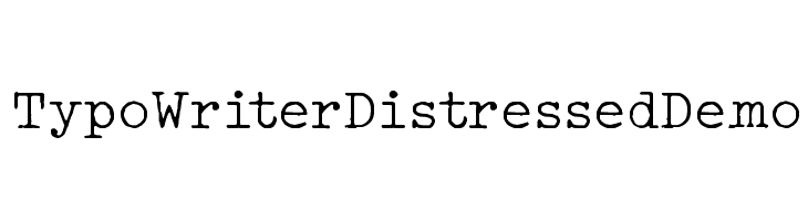 Typo Writer Distressed Demo  免费字体下载