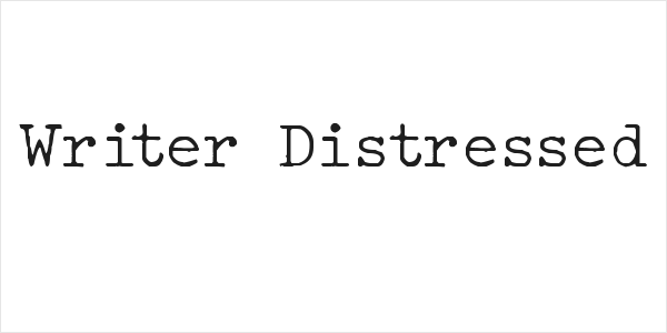 Typo Writer Distressed Demo Logo