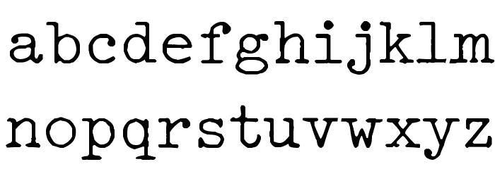 Typo Writer Distressed Demo Font LOWERCASE
