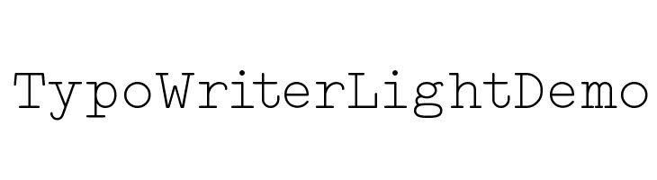 Typo Writer Light Demo  免费字体下载