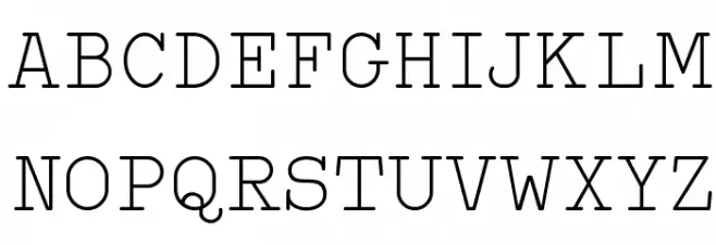 Typo Writer Light Demo फ़ॉन्ट अपरकेस