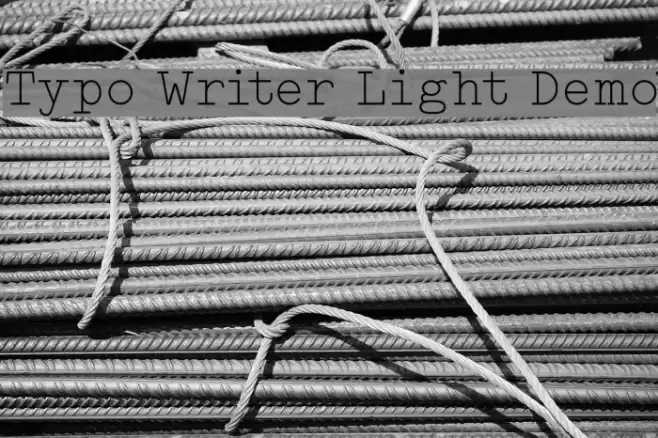Typo Writer Light Demo Font examples