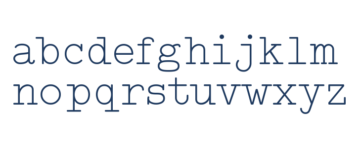 Typo Writer Light Demo Lowercase