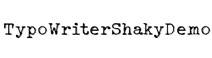Typo Writer Shaky Demo  Frei Schriftart Herunterladen