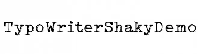 Typo Writer Shaky Demo  Fuentes Gratis Descargar