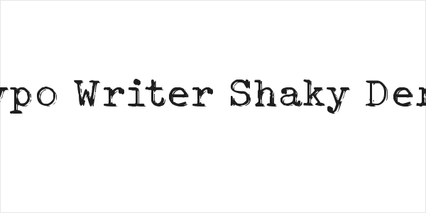Typo Writer Shaky Demo Logo