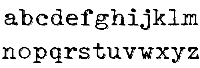 Typo Writer Shaky Demo Font LOWERCASE