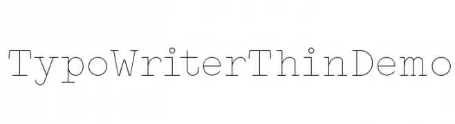 Typo Writer Thin Demo  baixar fontes gratis