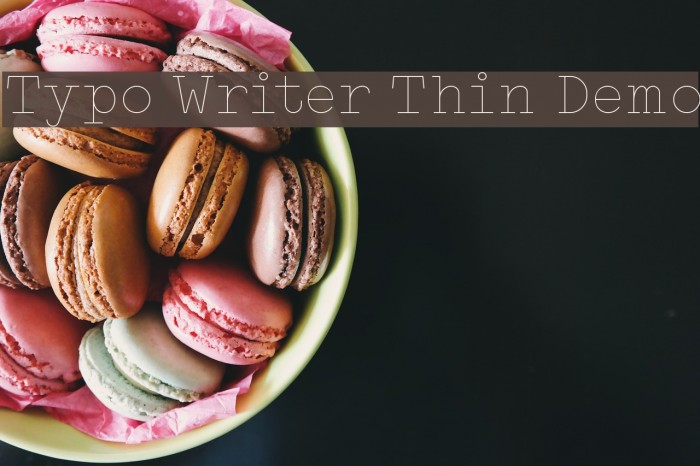 Typo Writer Thin Demo Font examples