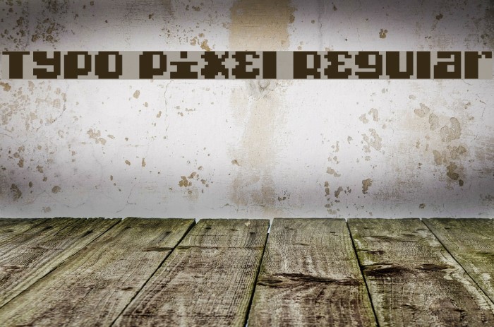 Typo pixel Regular Font examples
