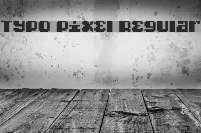 Typo pixel Regular Polices examples