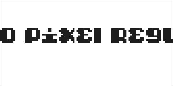 Typo pixel Regular Logo